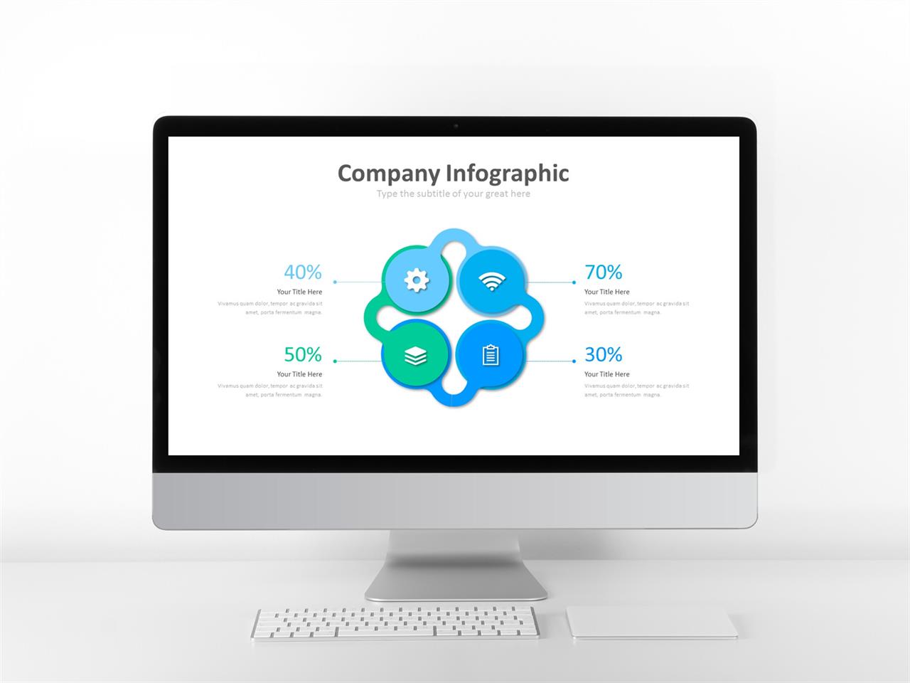 ppt 템플릿 원 순환 ppt 템플릿 파란색