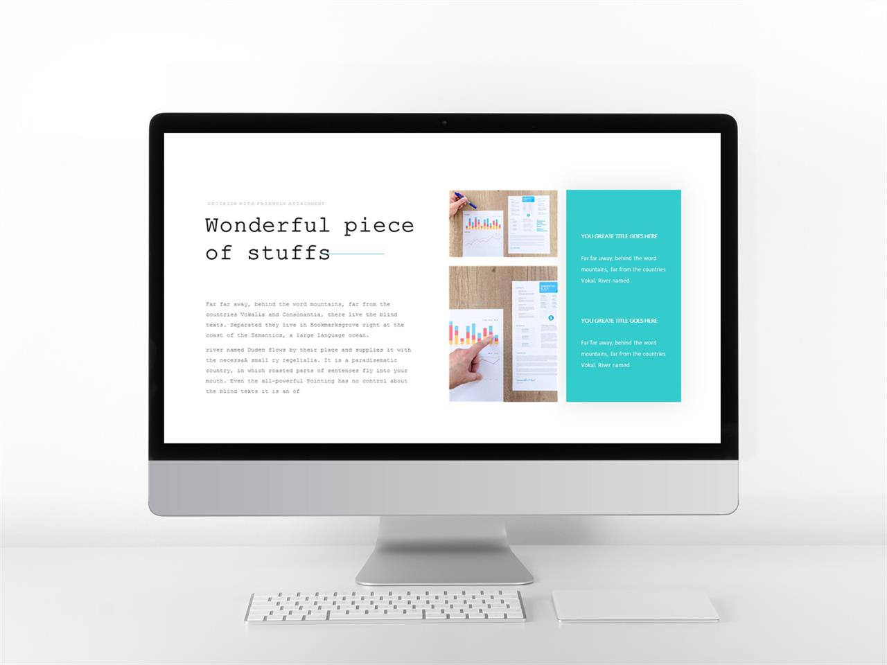 ppt 템플릿 기사 설명 파란색 흰색 ppt 템플릿