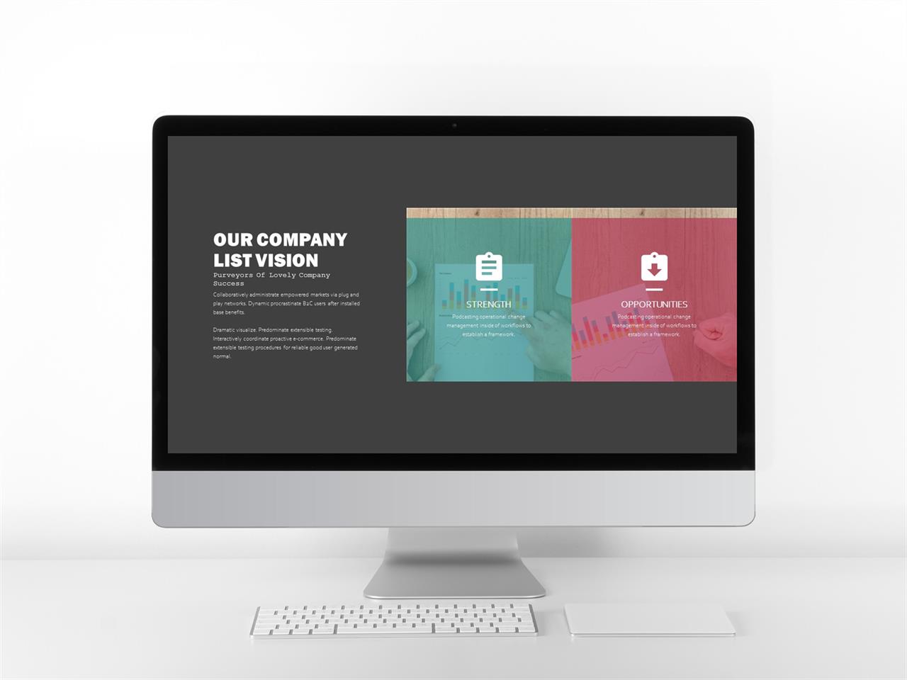 ppt 템플릿 사진 설명 단색 ppt 템플릿 연보라
