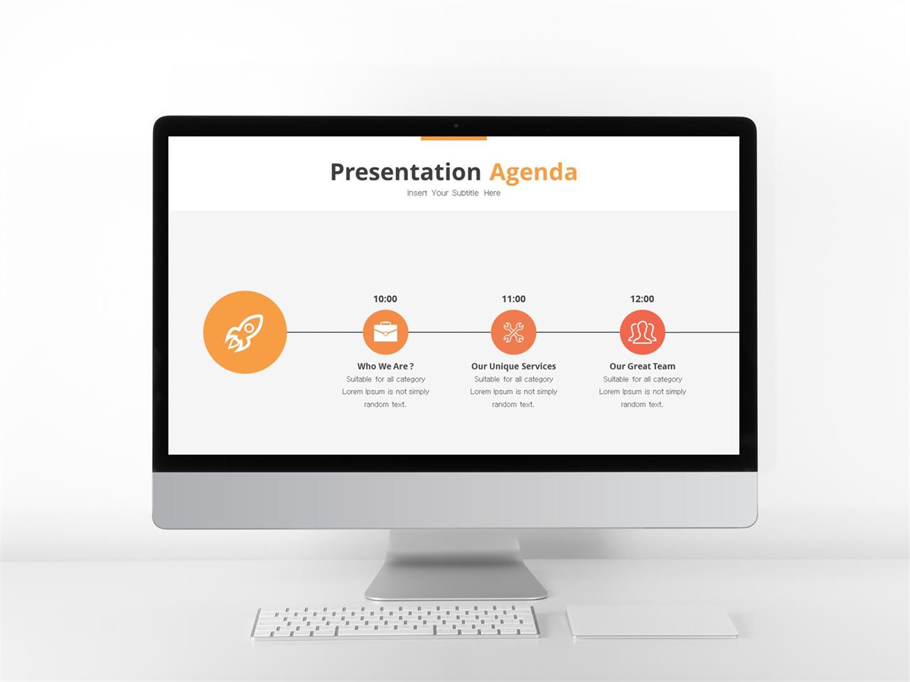 ppt 템플릿 원 흐름 ppt 주황색 템플릿