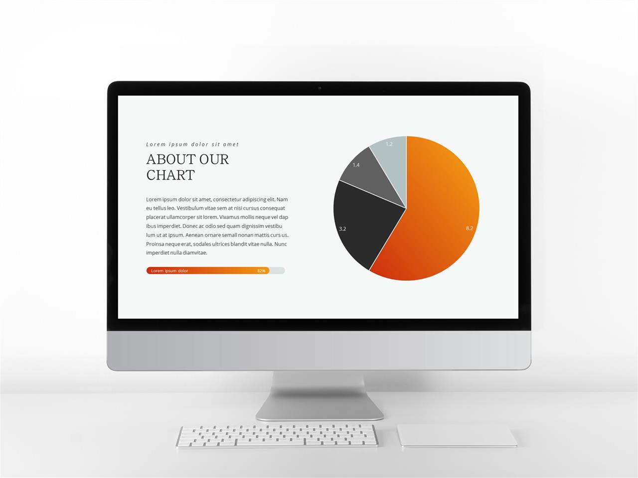 원형 ppt 템플릿 ppt 오렌지색 테마