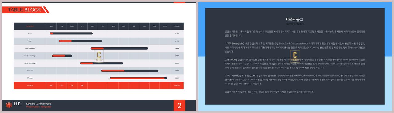 깔때기형 ppt 템플릿 세련된 ppt 양식