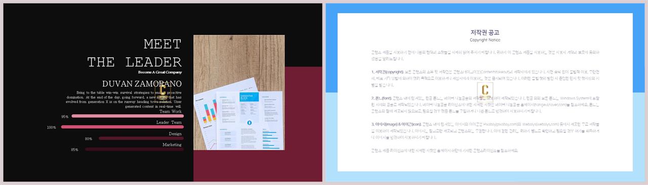 가로막대형 ppt 템플릿 고급 스러운 ppt 템플릿