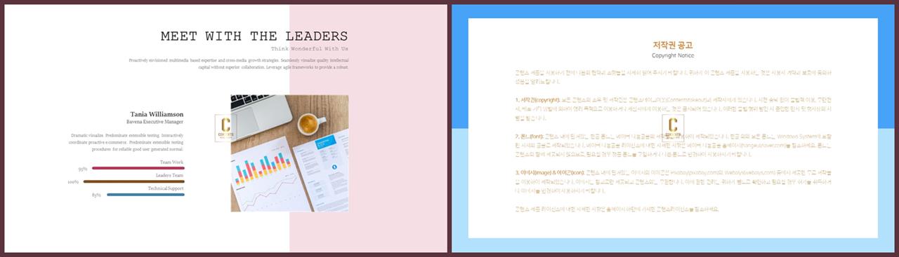 가로막대형 ppt 템플릿 고급스러운 ppt 배경