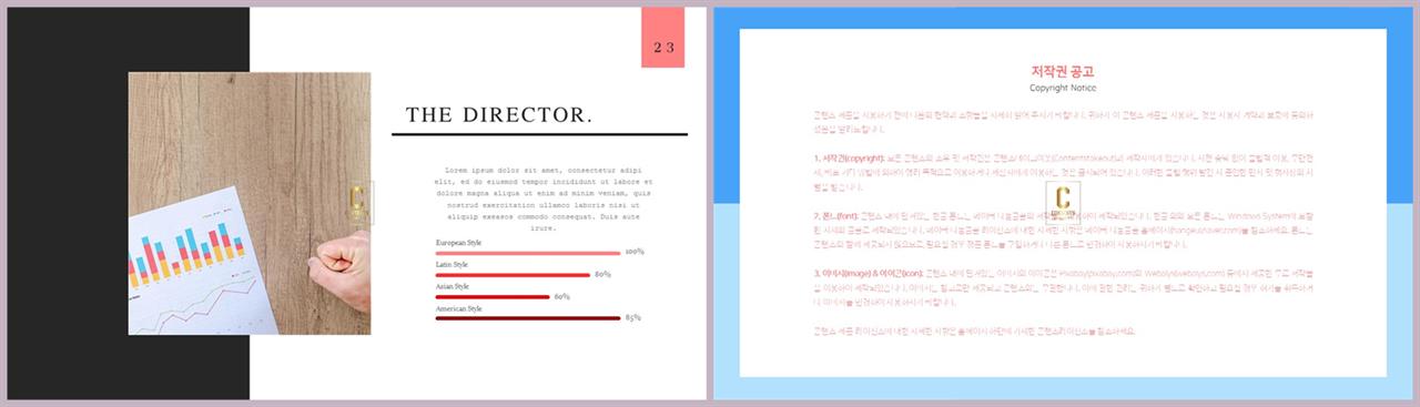 가로막대형 ppt 템플릿 고급 ppt 템플릿