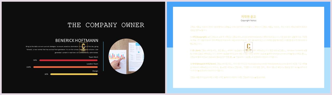 가로막대형 ppt 템플릿 세련된 ppt 템플릿