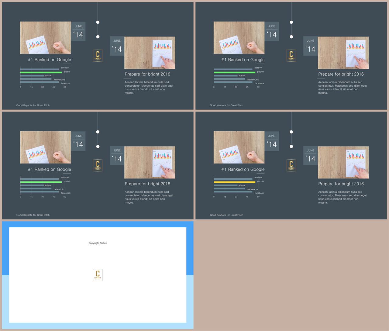 가로막대형 ppt 템플릿 세련된 피피티 템플릿