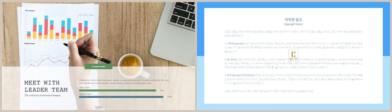 가로막대형 ppt 템플릿 고급 진 ppt 템플릿