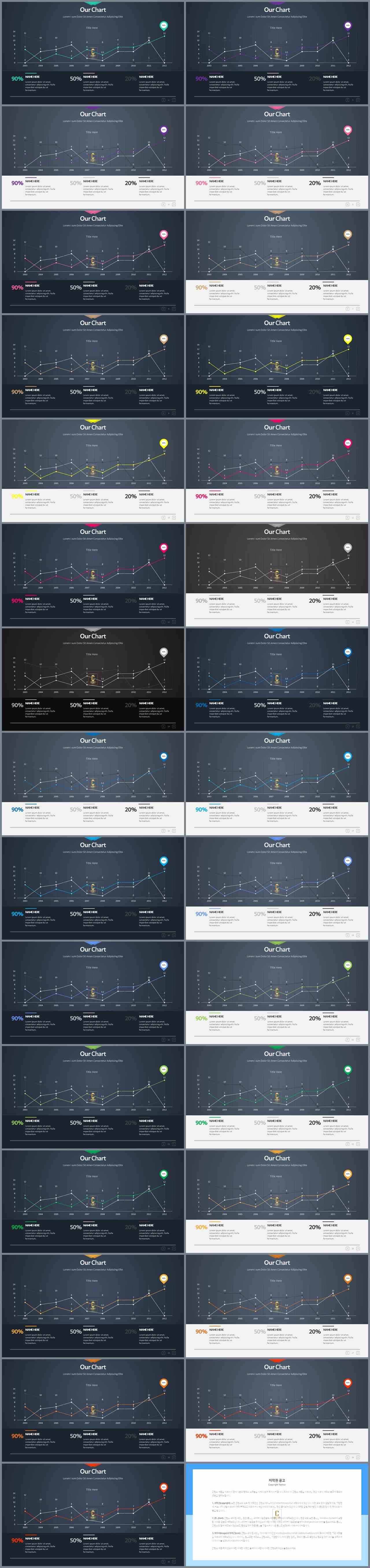 ppt 그래프 템플릿 심플한 세련된 ppt 템플릿