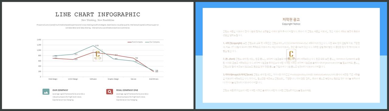 ppt 그래프 템플릿 심플한 발표 피피티 템플릿