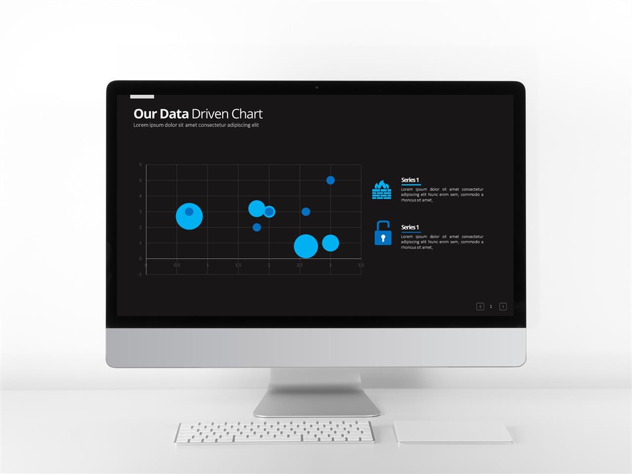 산포형 ppt 템플릿 파랑 계열 ppt 템플릿