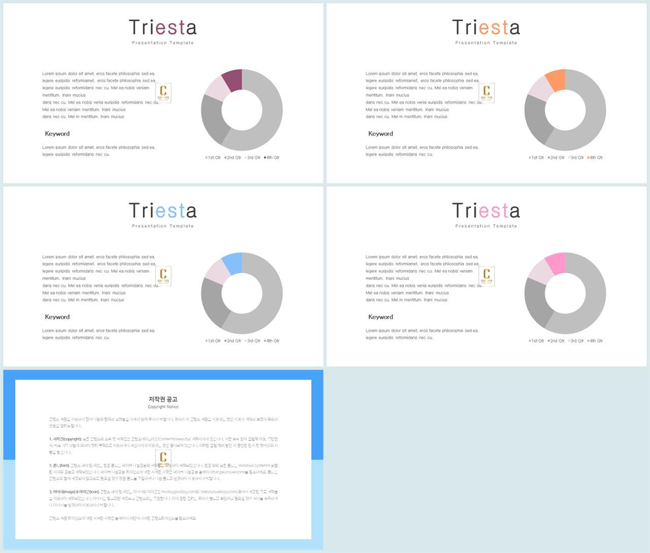 선버스트형 ppt 템플릿 발표 ppt 샘플