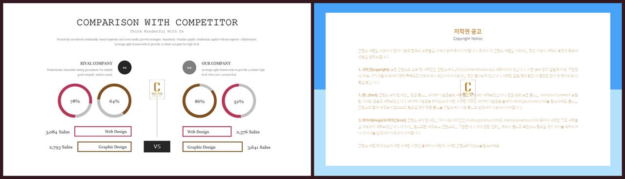 환상형 피피티 테마 ppt 발표 배경