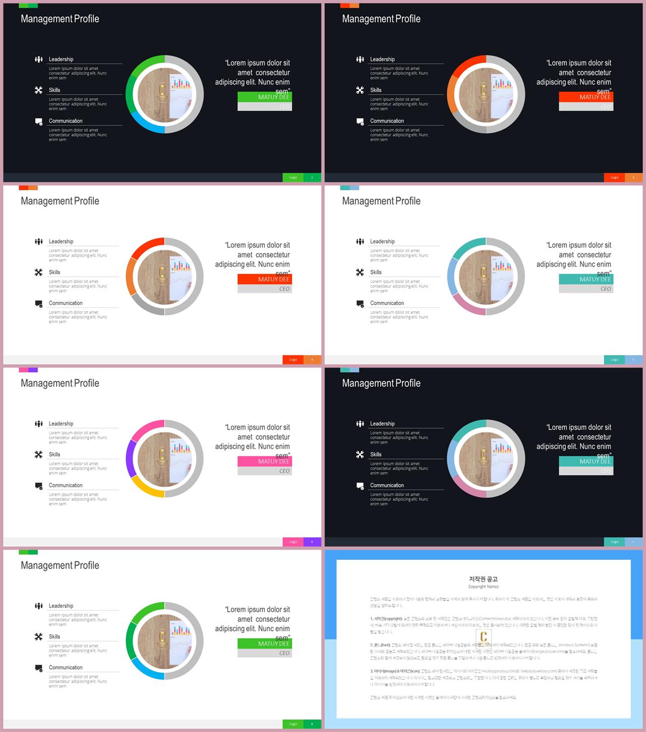 선버스트형 ppt 템플릿 발표용 ppt 심플한 ppt 템플릿