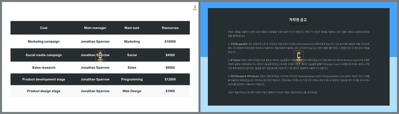 파워포인트 일정표 양식 고퀄리티 ppt 템플릿