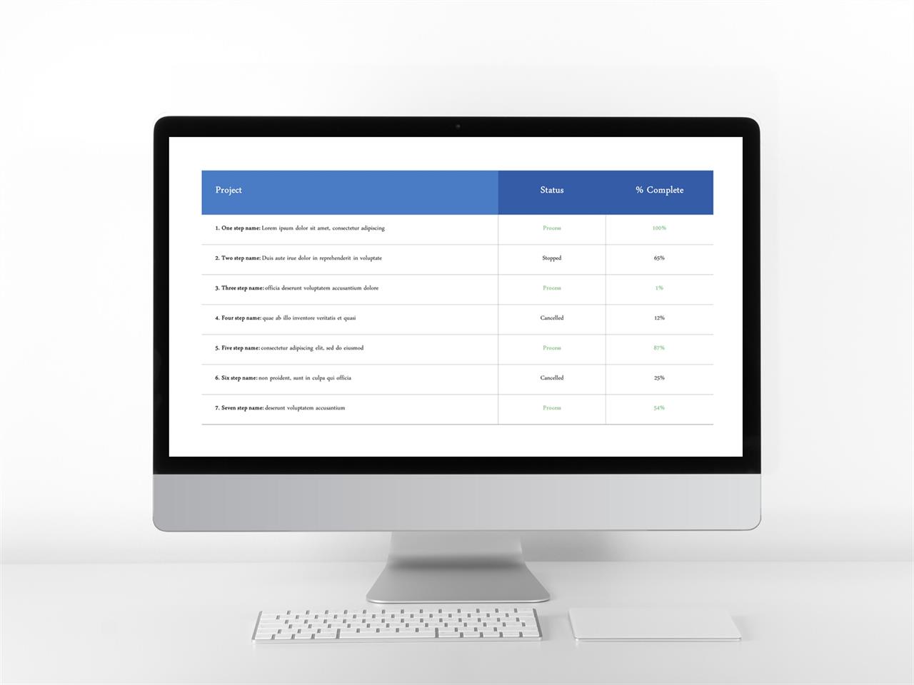 ppt 일정표 양식 남색 피피티 템플릿