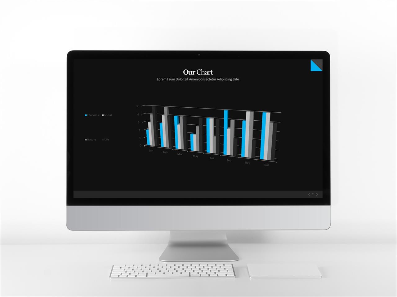 ppt 막대 그래프 템플릿 파랑 ppt 배경
