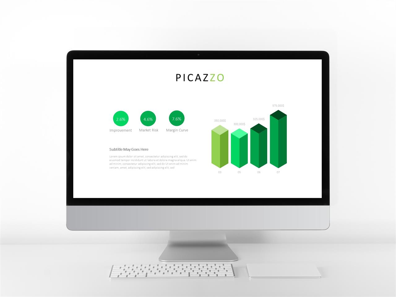 ppt 막대 그래프 템플릿 초록 ppt 템플릿