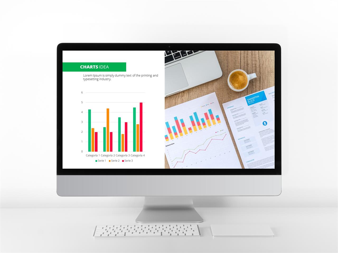 ppt 막대 그래프 템플릿 회색톤 ppt 템플릿