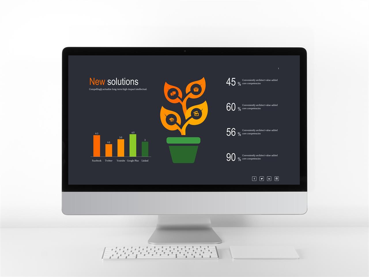 ppt 막대 그래프 템플릿 보라색 배경 ppt