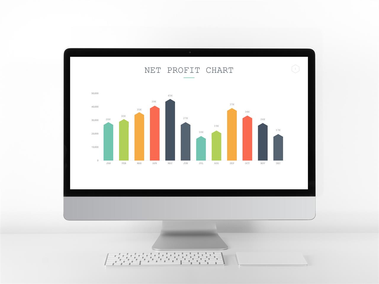 ppt 막대 그래프 템플릿 연보라 ppt 템플릿