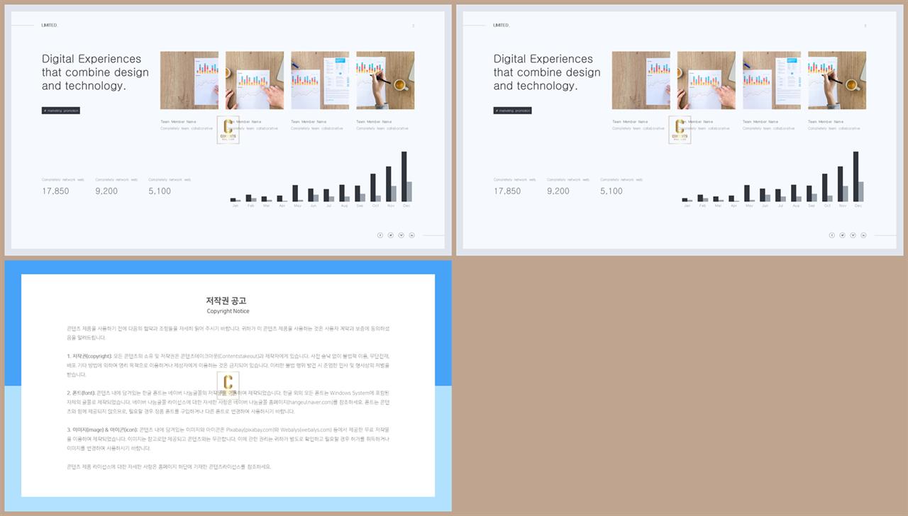 ppt 막대 그래프 템플릿 고급 스러운 ppt 템플릿