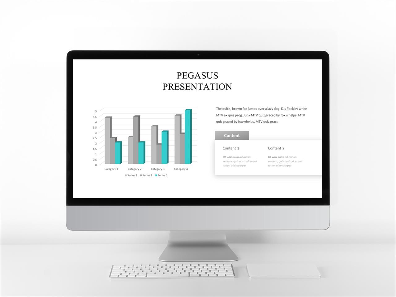 ppt 막대 그래프 템플릿 파란색 깔끔한 ppt 템플릿