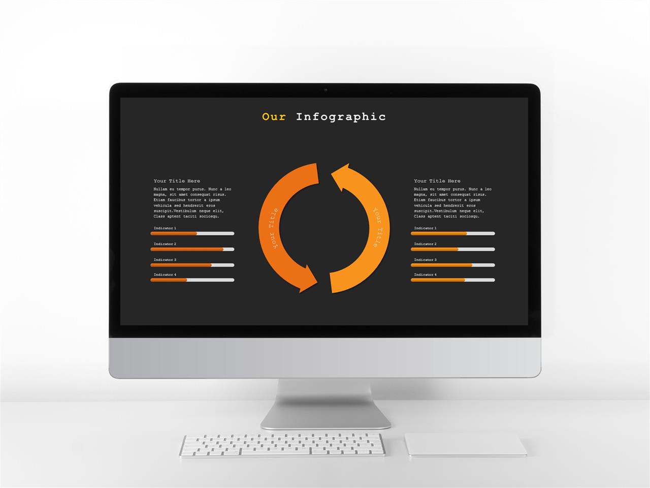 ppt 디자인 비교 템플릿 옐로우오렌지 ppt 템플릿