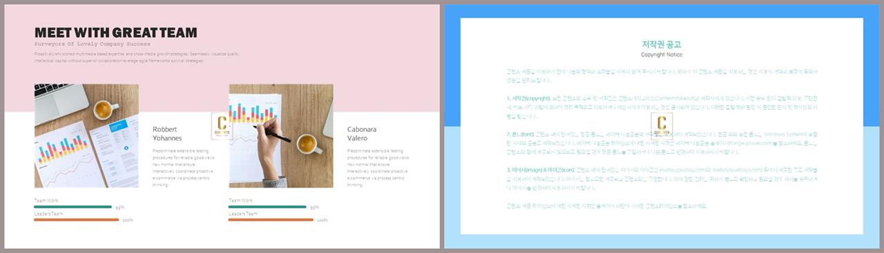 파워포인트 비교 템플릿 ppt 발표 템플릿