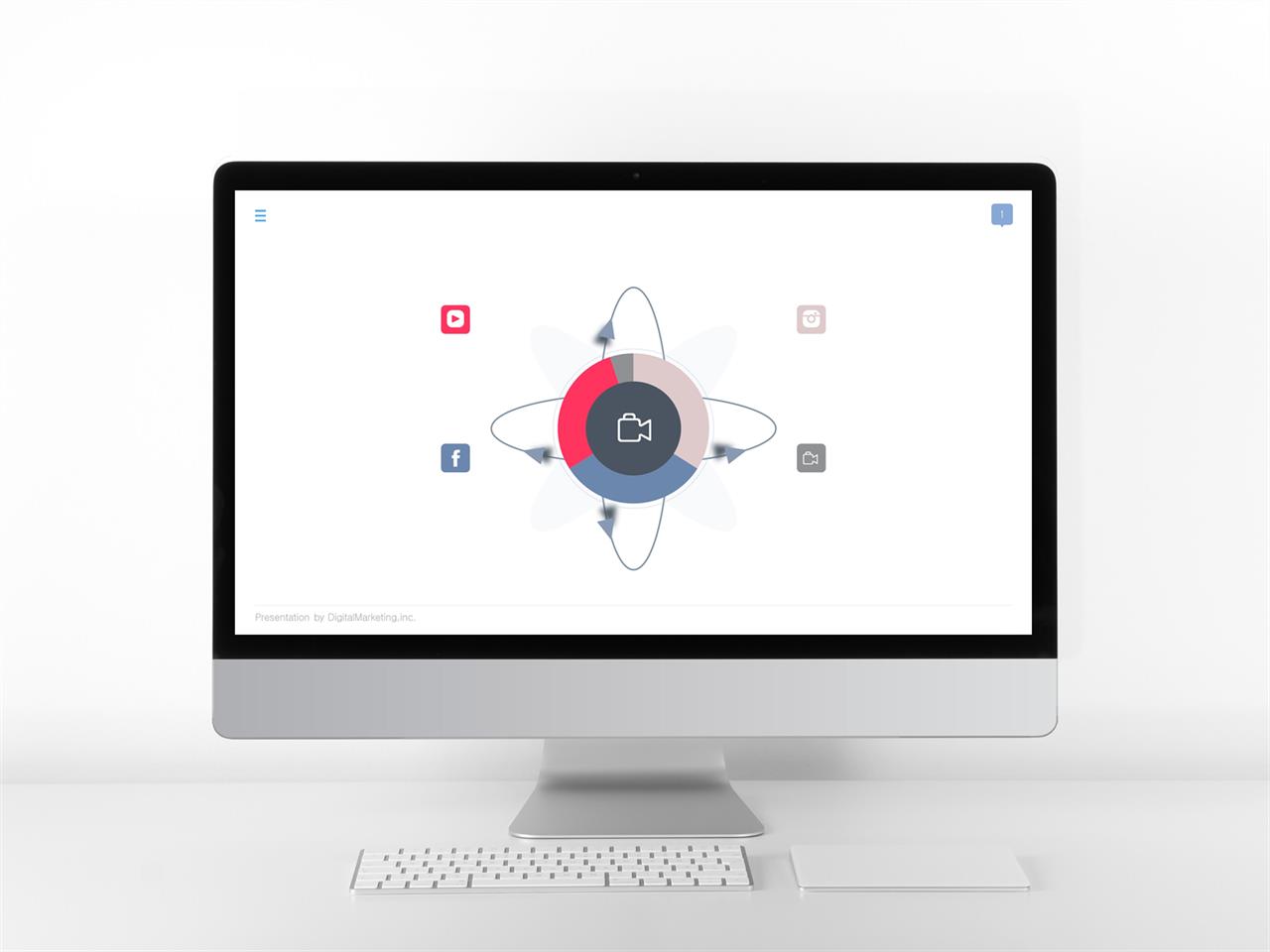 시스템 구성도 ppt 템플릿 보라색 템플릿 ppt