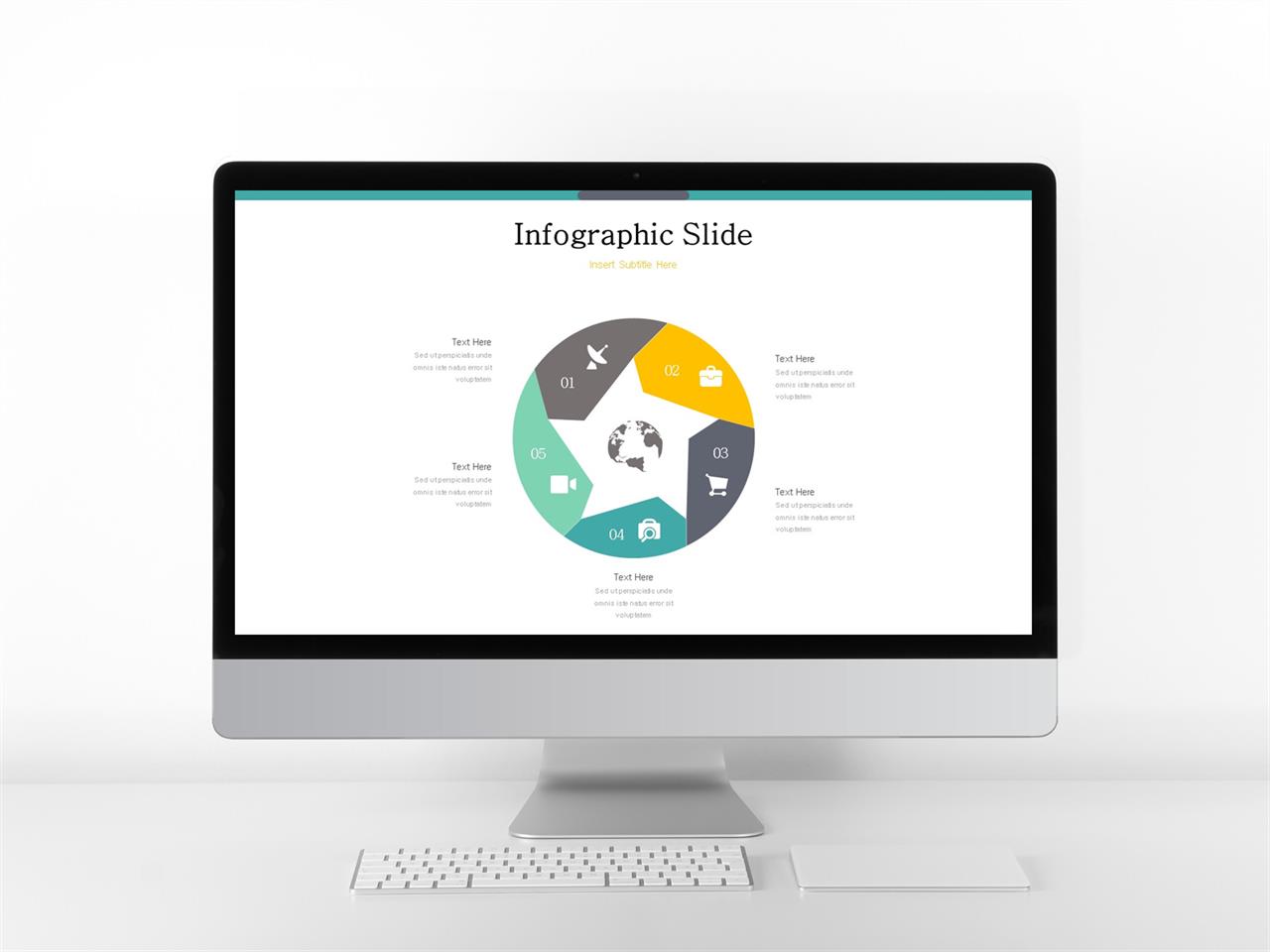 순환 순서 ppt 템플릿 ppt 초록 템플릿
