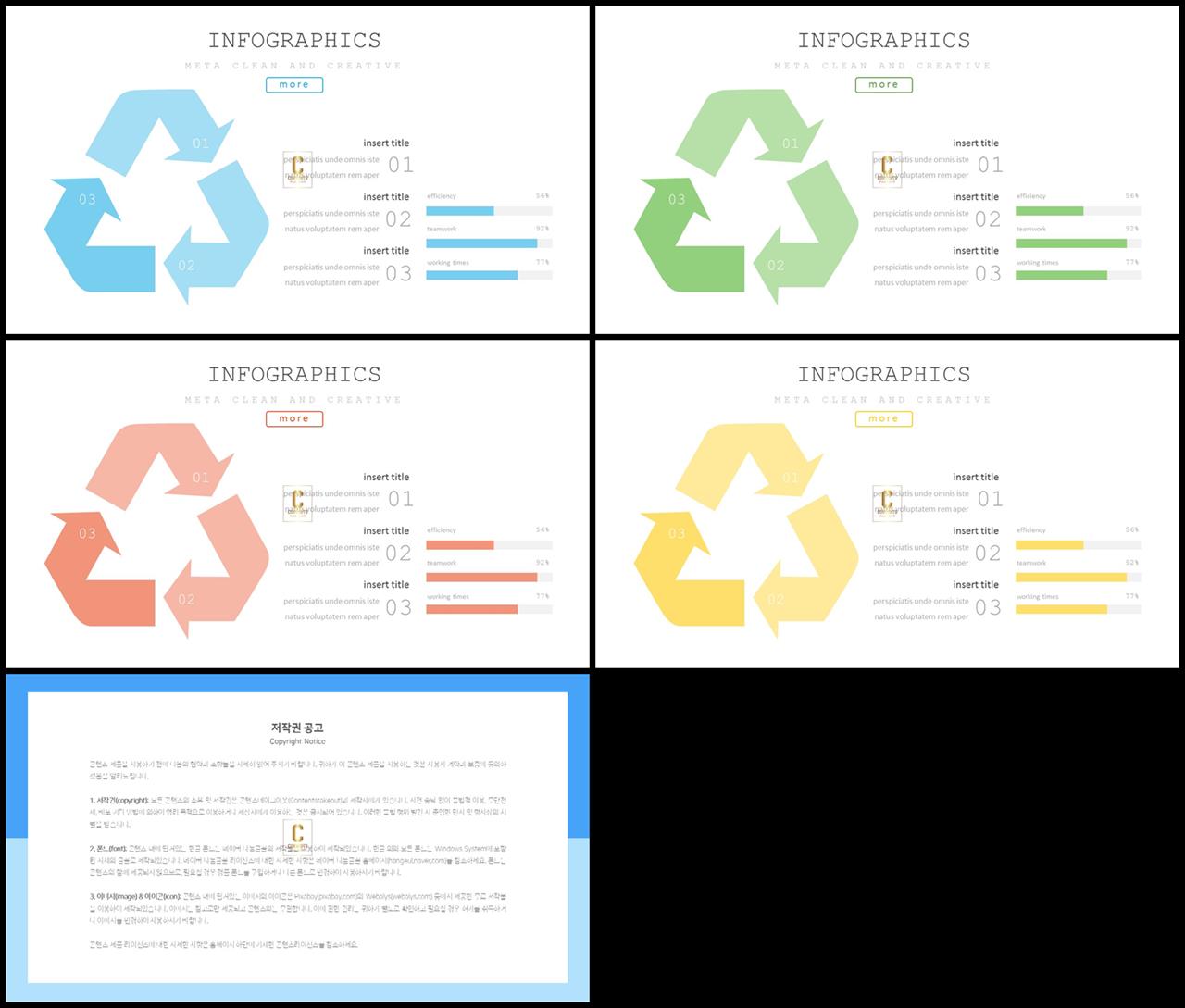순환 순서 ppt 템플릿 고퀄리티 ppt 템플릿