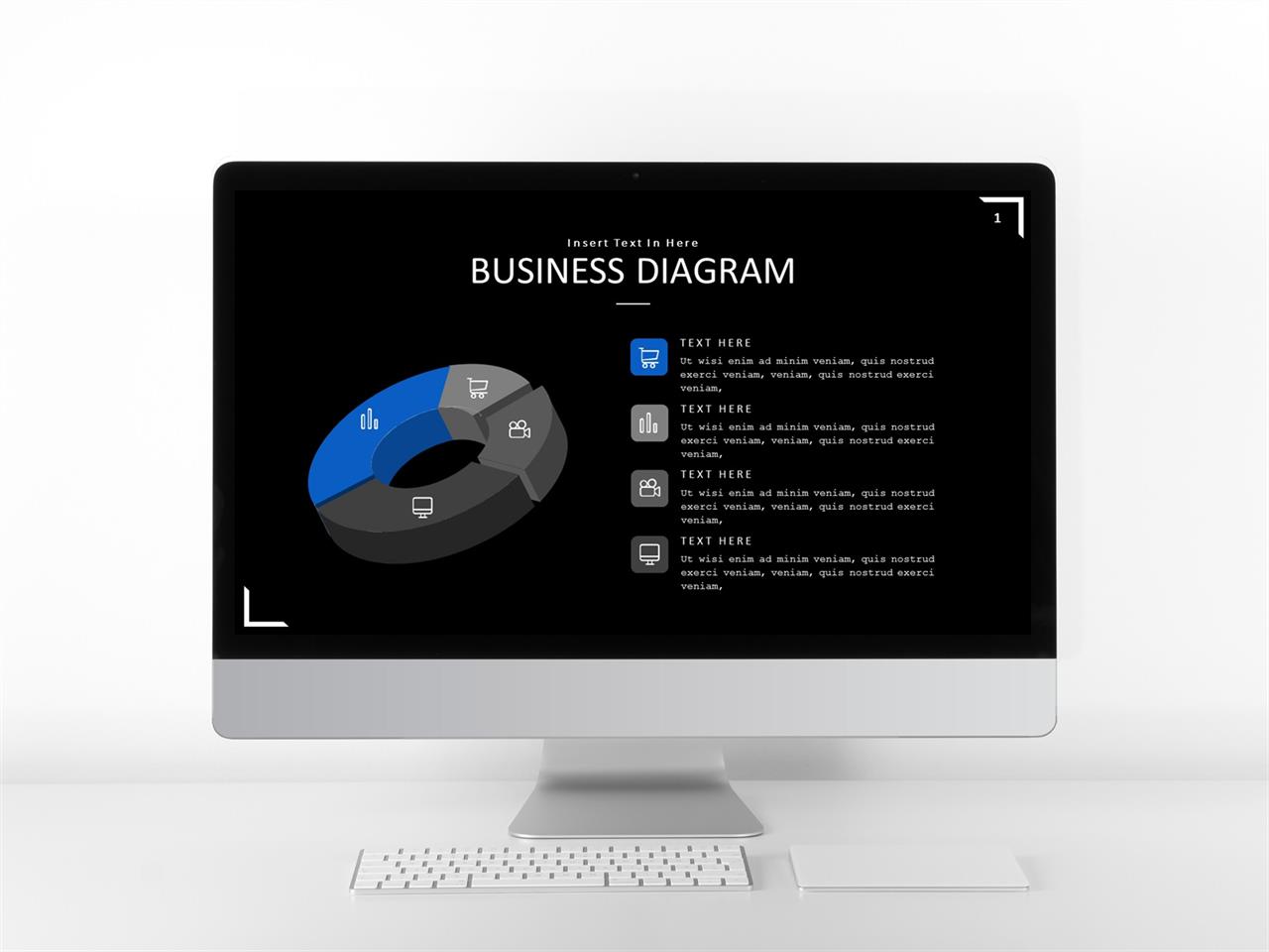 ppt 템플릿 원 순환 블루 ppt 템플릿 다운