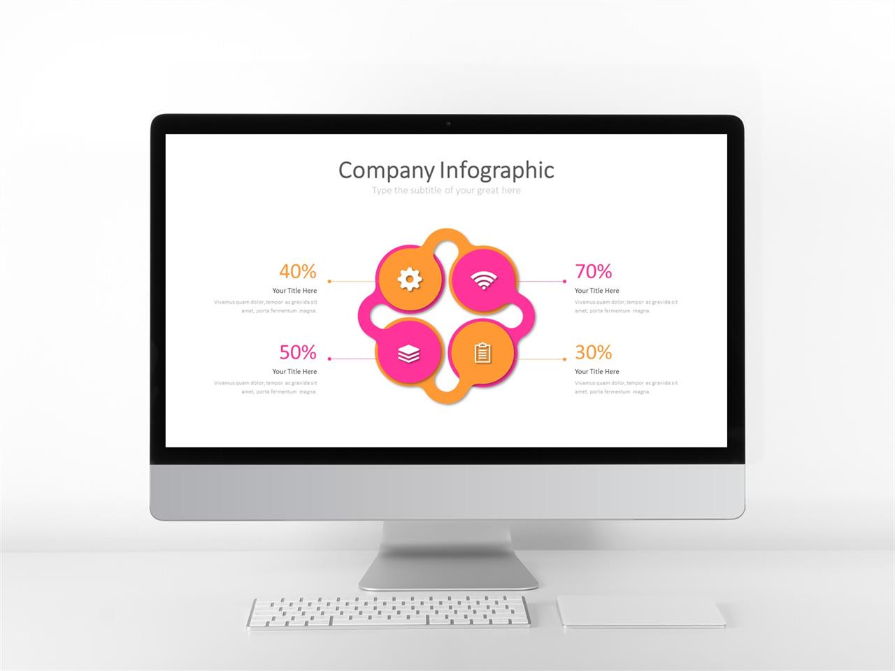 ppt 순환 템플릿 ppt 템플릿 주황