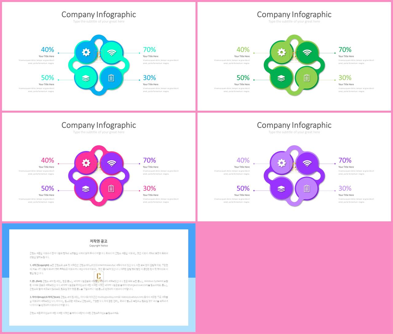 ppt 순환 템플릿 발표용 ppt 템플릿 공유