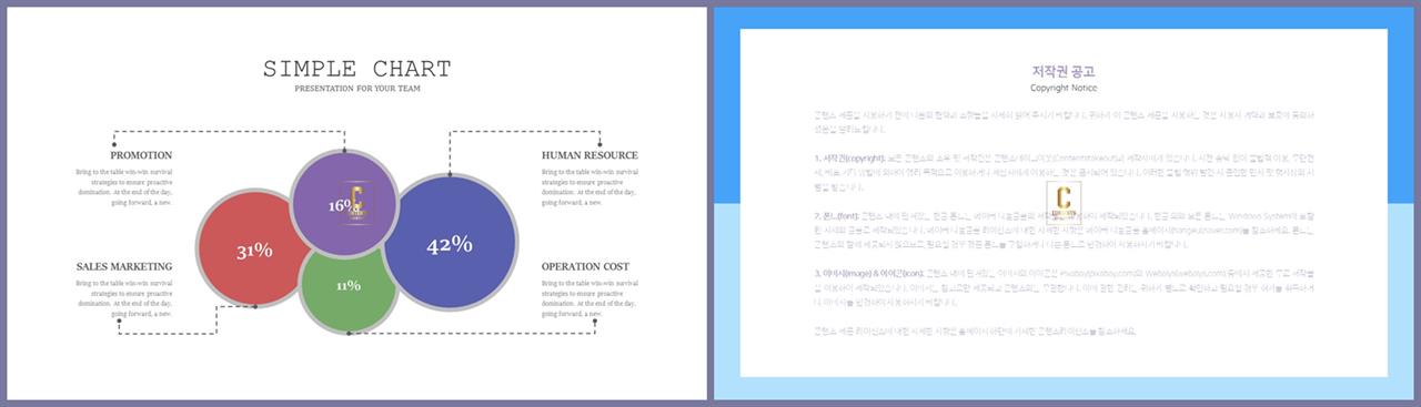 보라 ppt 템플릿 발표 자료 ppt 템플릿