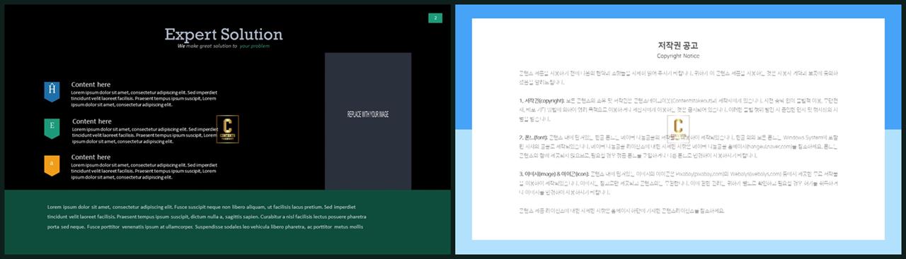 중점 내용 ppt 템플릿 발표 ppt 템플릿