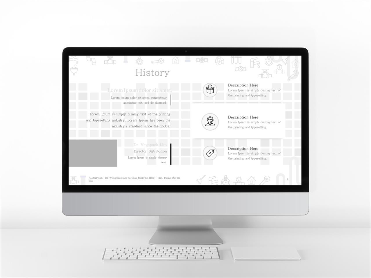 체크 포인트 ppt 양식 파워포인트 회색 배경