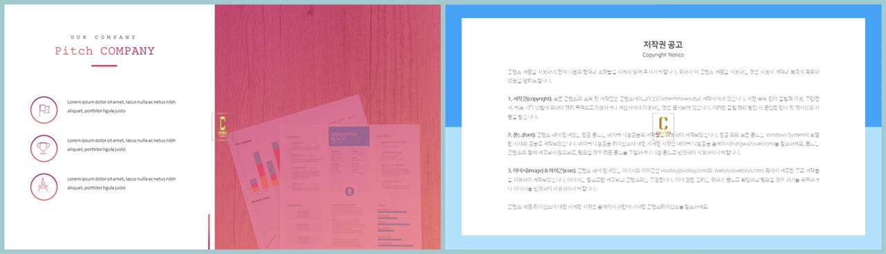중점항목 피피티 템플릿 발표 ppt 샘플