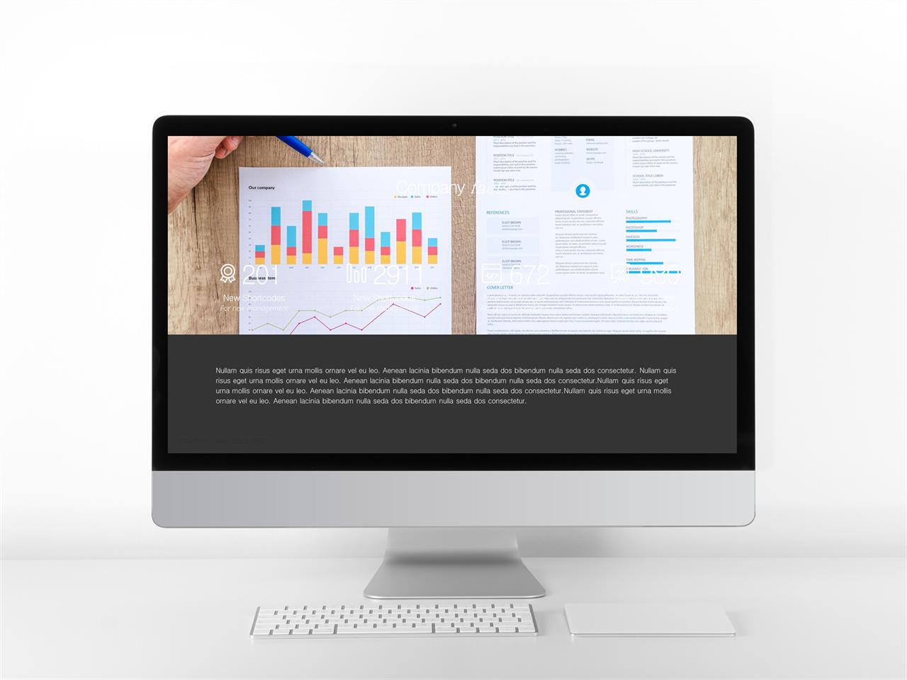 체크 포인트 ppt 양식 파워포인트 회색 격자 배경