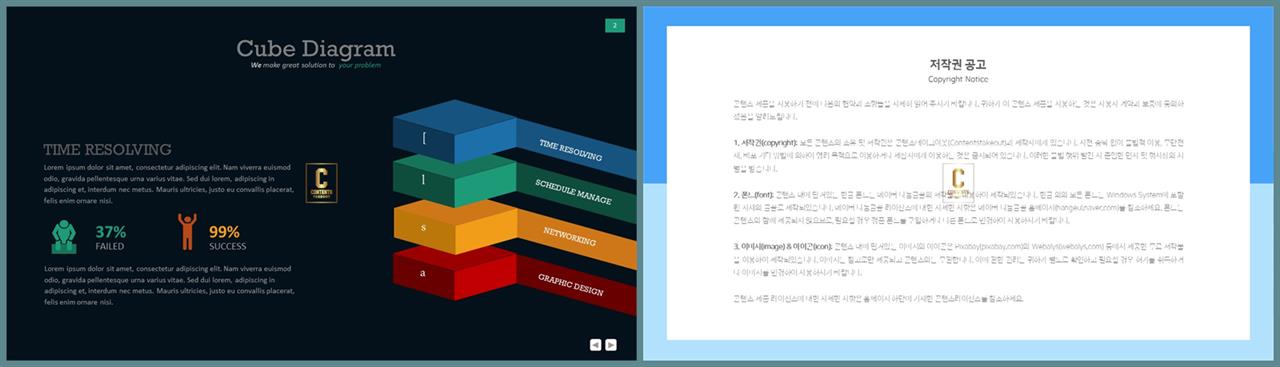 중점항목 피피티 템플릿 발표 피피티 템플릿