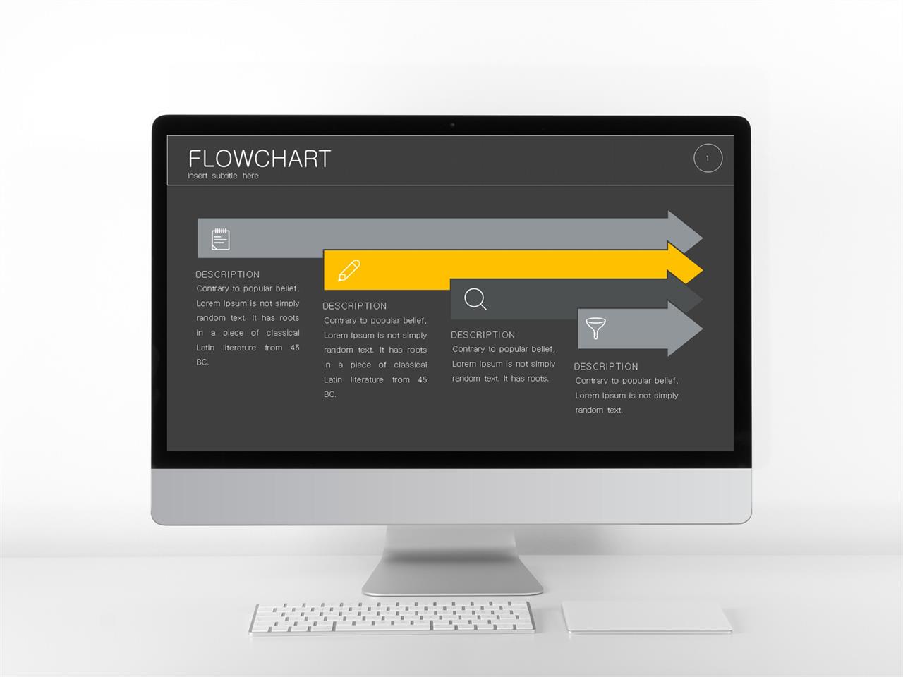 ppt 템플릿 증가 ppt 오렌지색 테마