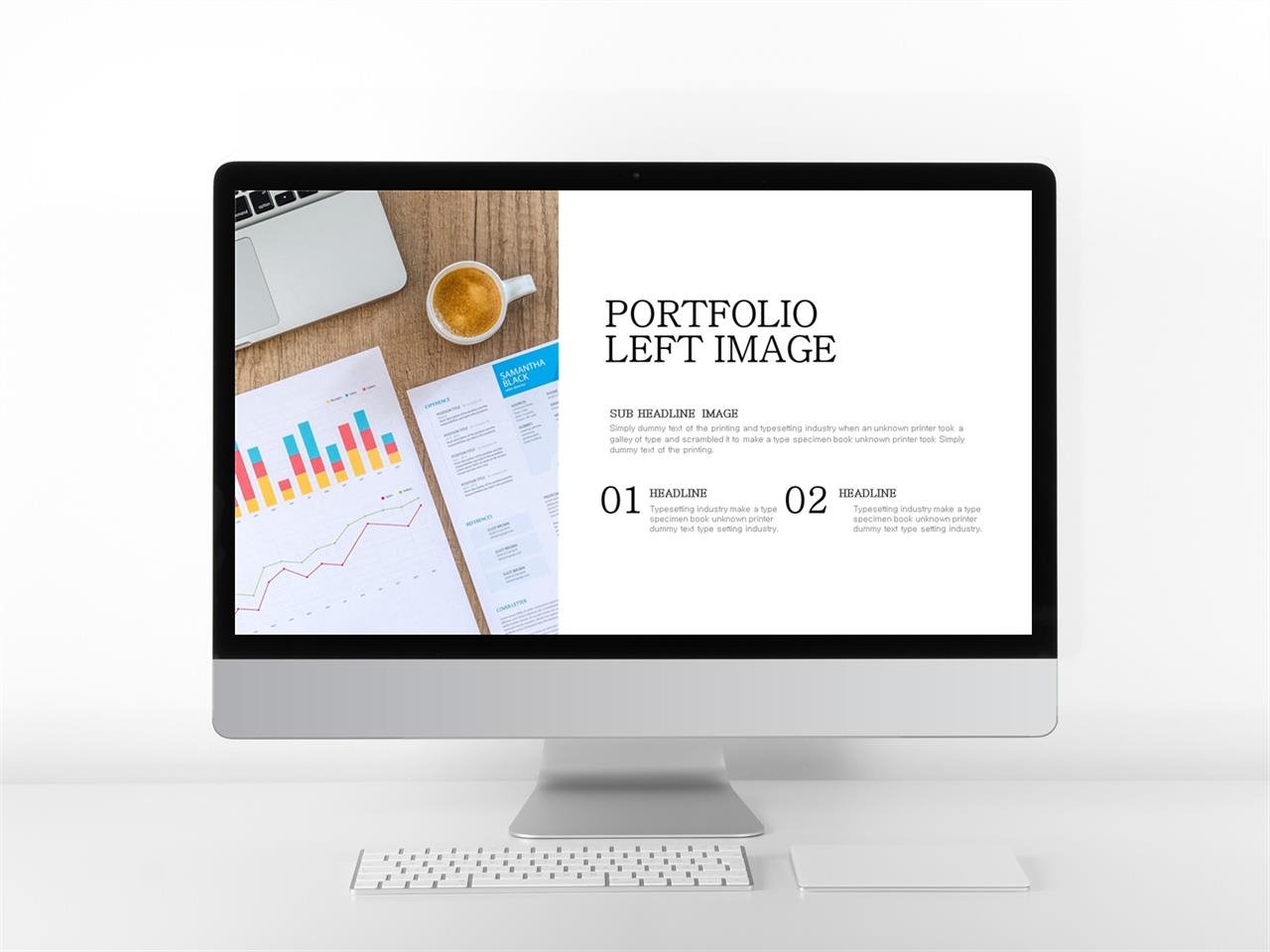 목차 ppt 템플릿 다운로드 깔끔한 회색 ppt 템플릿