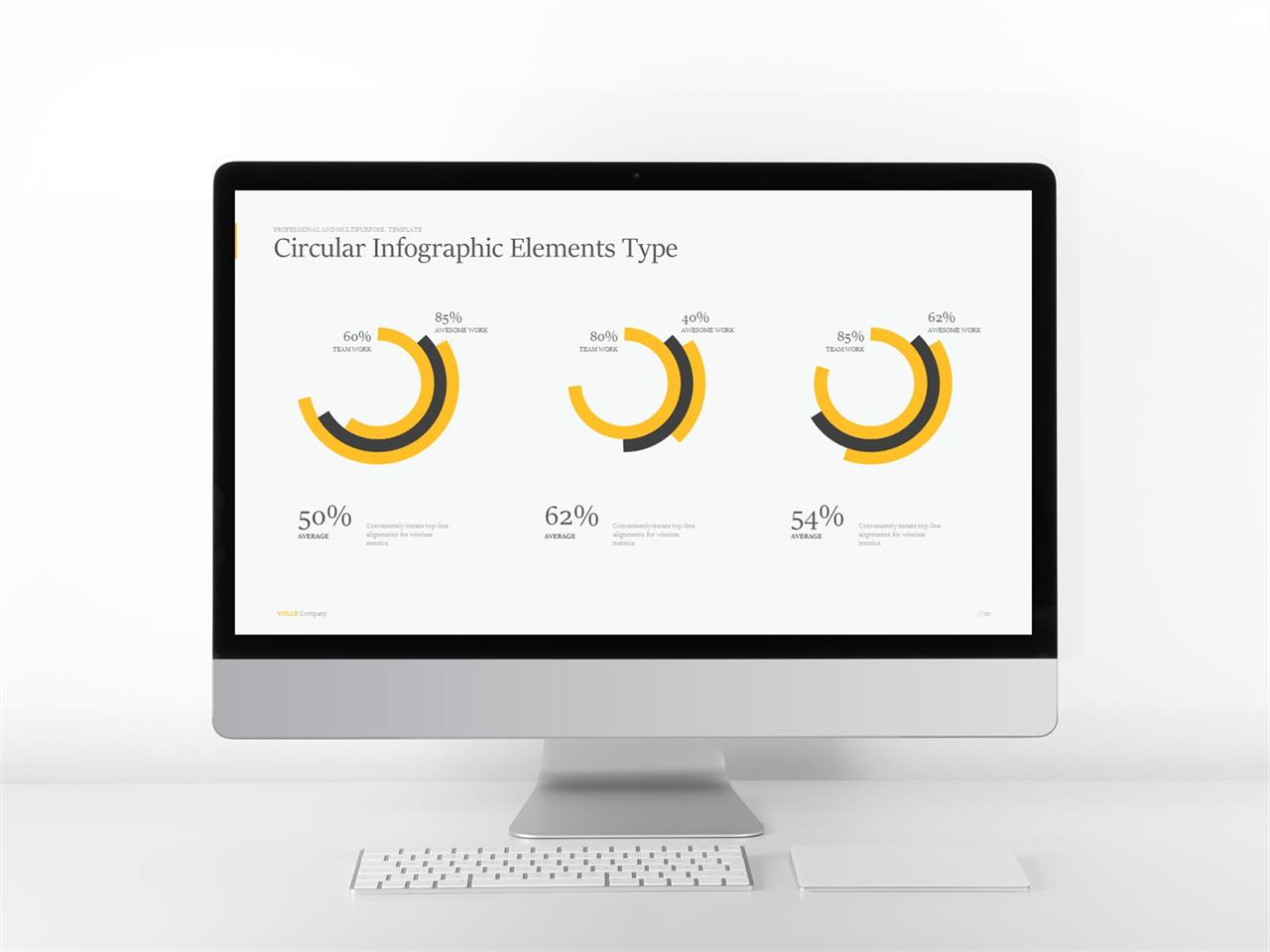 양파도형 ppt 템플릿 ppt 주황색 템플릿