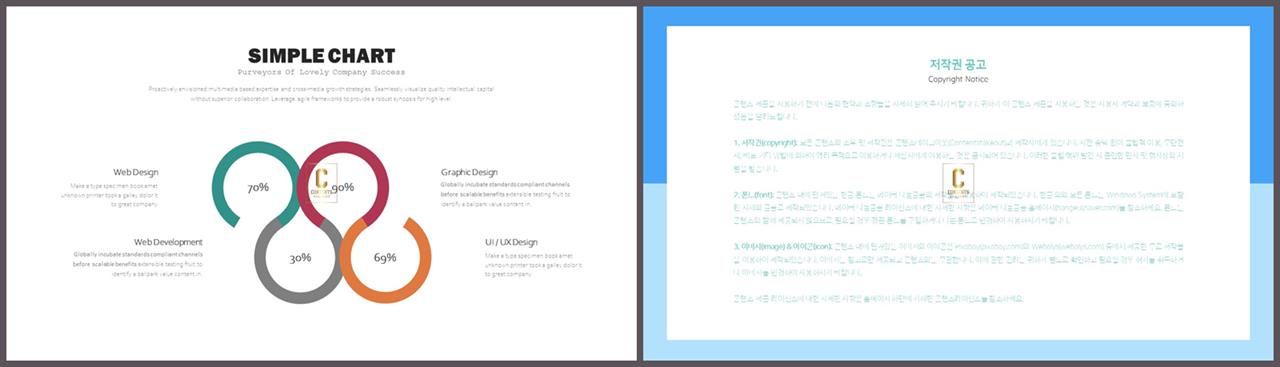 프로세스형 ppt 템플릿 세련된 ppt 양식