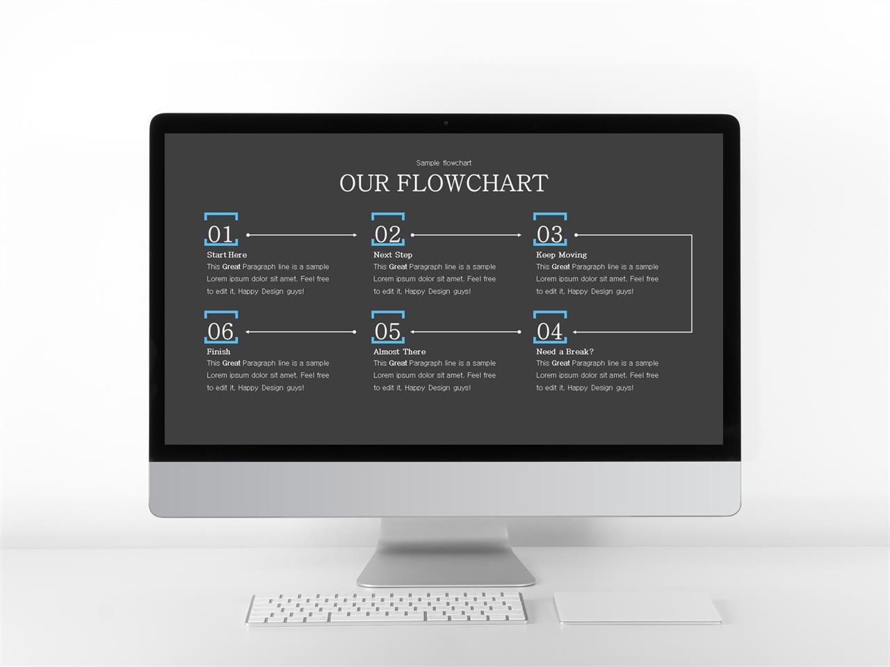 ppt 프로세스 템플릿 파란색 ppt 테마