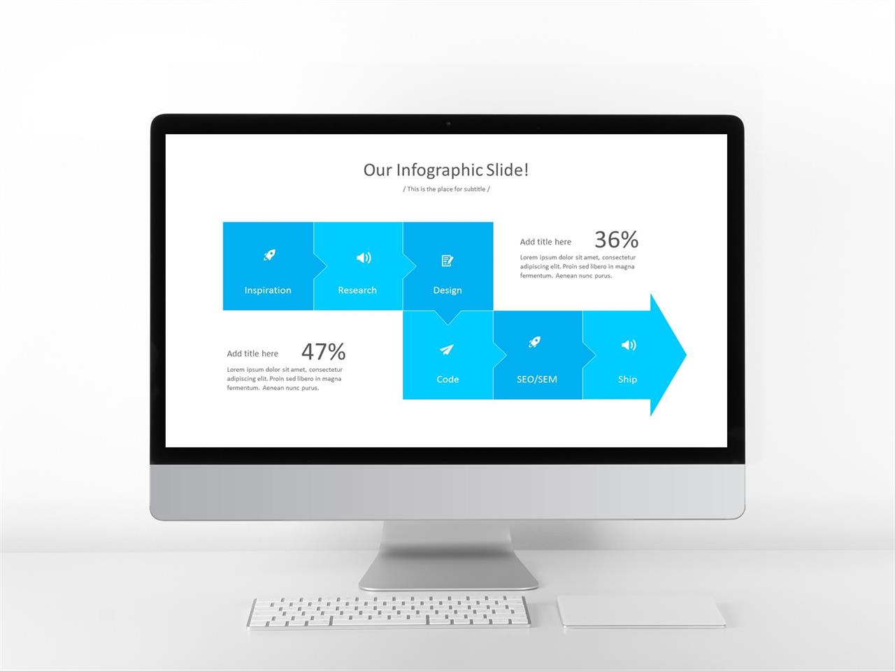 절차형  ppt 양식 파랑 계열 ppt 템플릿
