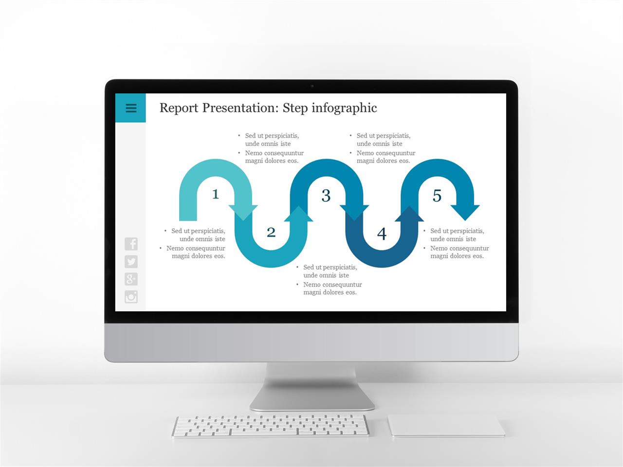 프로세스형 ppt 템플릿 블루 ppt 템플릿 다운