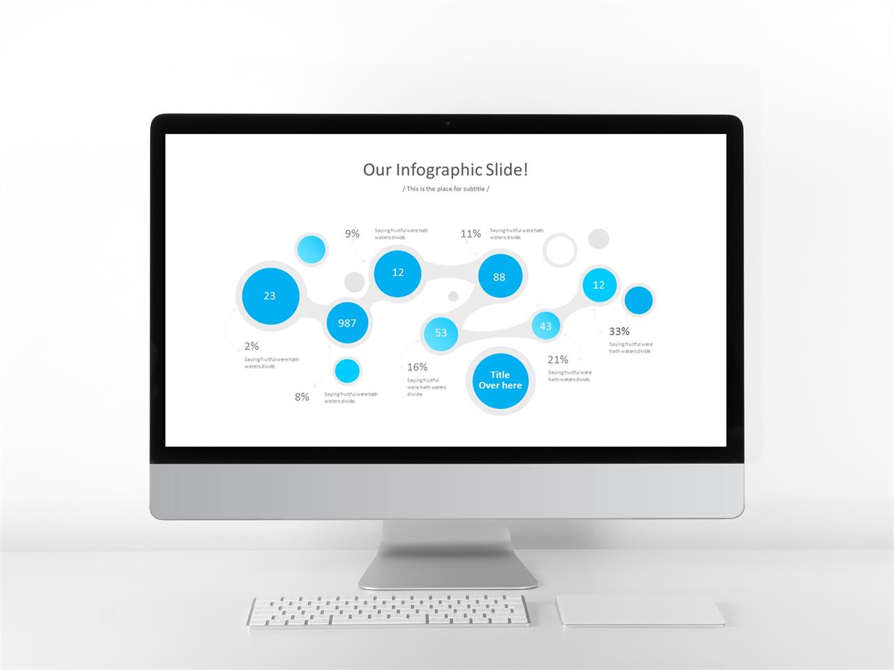 ppt 프로세스 템플릿 파란색 하늘색 ppt 템플릿