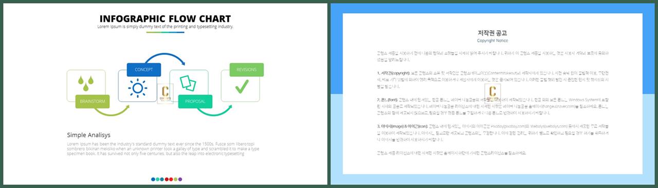 절차형  ppt 양식 ppt 발표용 템플릿